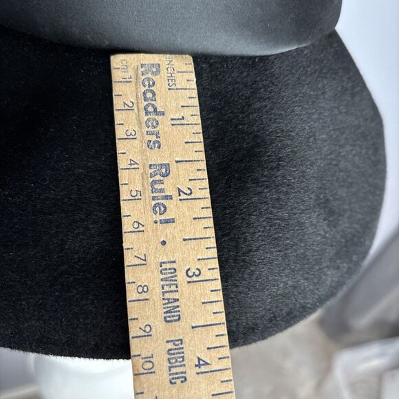 Dachettes Designed By Lilly Dachè Velour Black Brimmed Hat - Picture 9 of 11